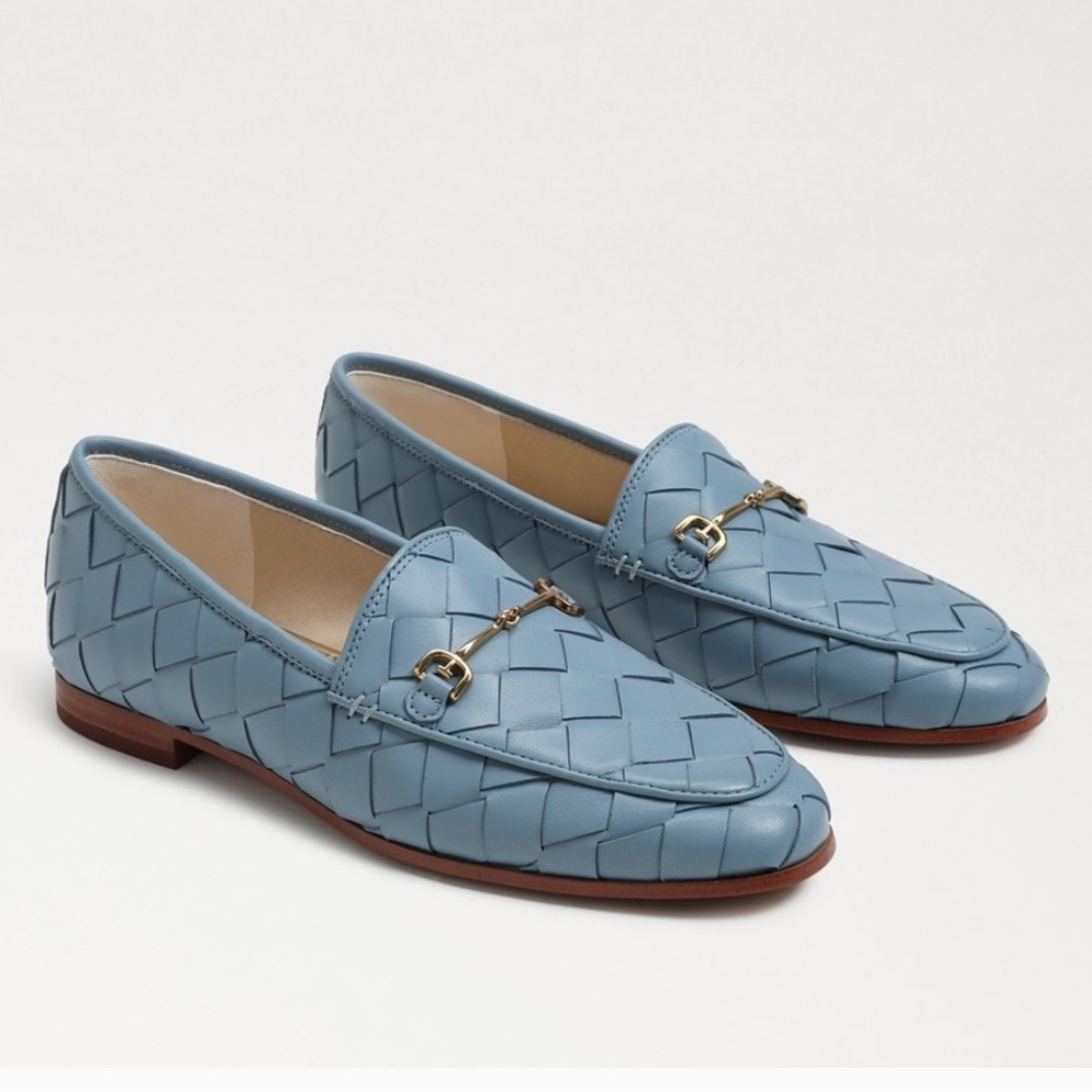 Sam Edelman Loraine Woven Loafer Sky Blue - Picture 6 of 10